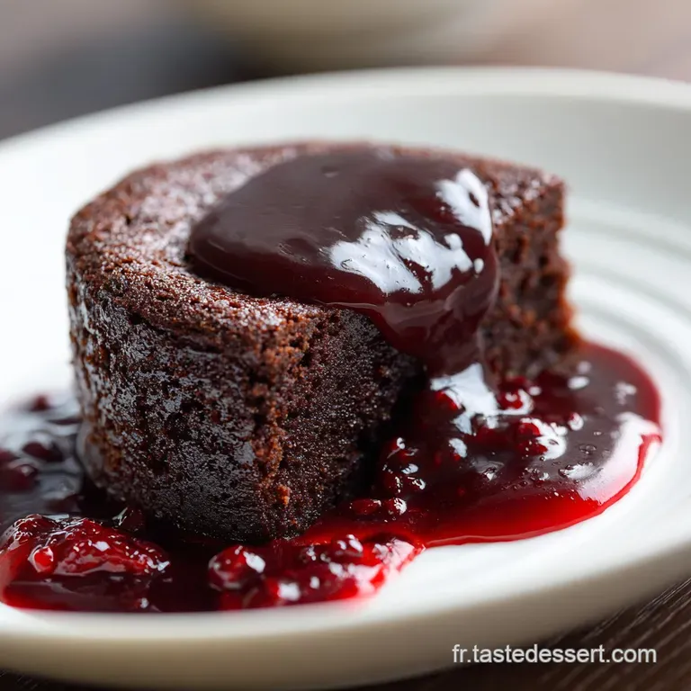 G&acirc;teau de Saint-Valentin au Chocolat Intense