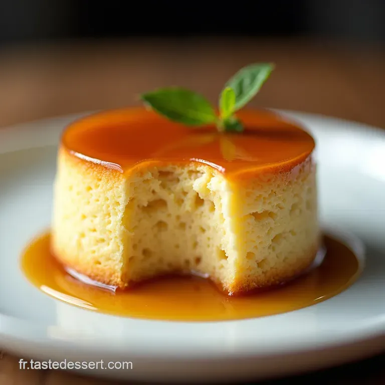 G&acirc;teau Fondant PoireGingembre Napp&eacute; de Caramel Gourmand