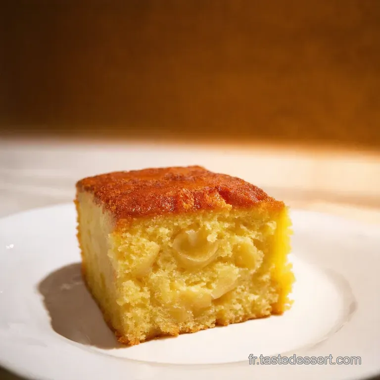 G&acirc;teau Moelleux Aux Pommes Vegan Perle En Sucre presentation