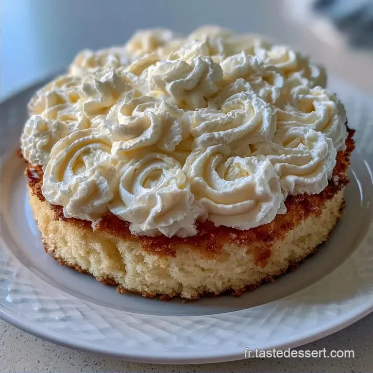 G&acirc;teau Moelleux Cr&egrave;me Fouett&eacute;e: Nuage A&eacute;rien