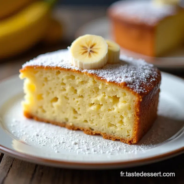 G&acirc;teau Nuage de Banane L&eacute;ger Moelleux et Irr&eacute;sistible