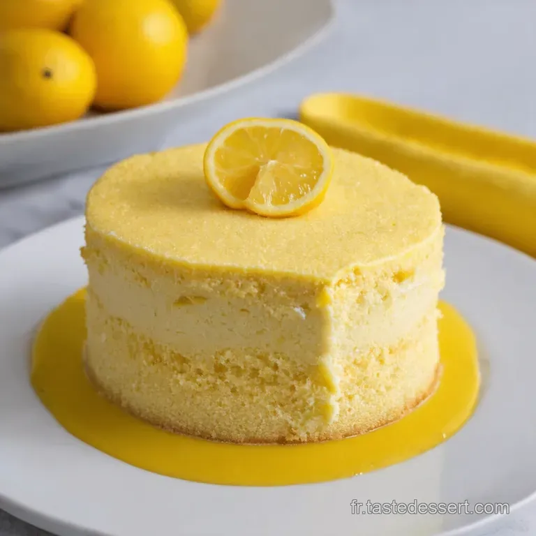 G&acirc;teau Nuage de Citron Vegan Le Bonheur Acidul&eacute;