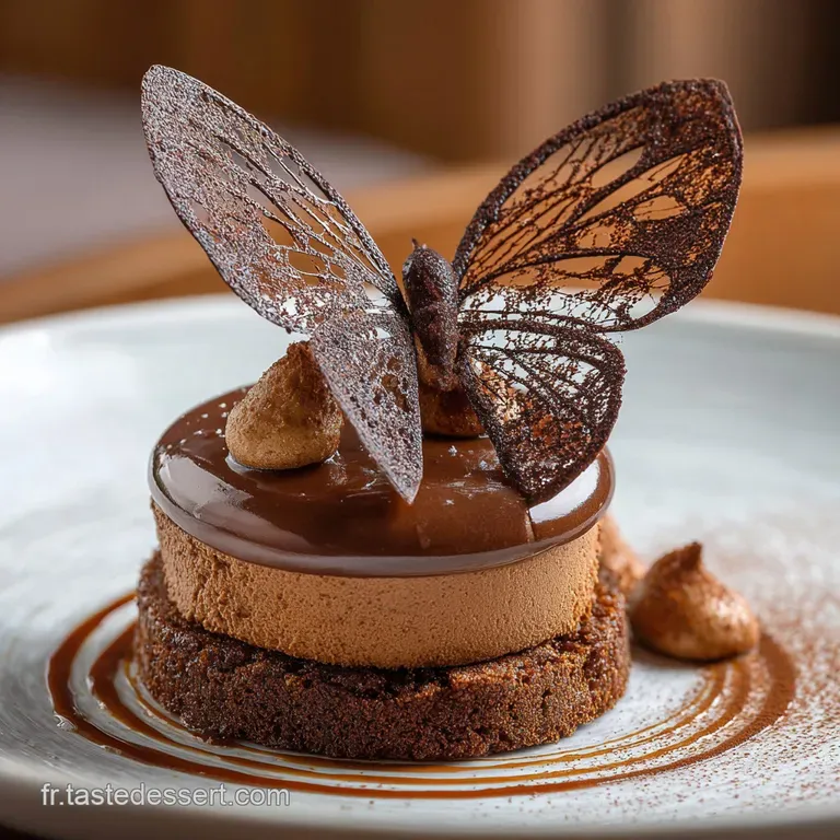 G&acirc;teau Papillon Au Chocolat Lenvol Gourmand Pour Tous Les Anniversaires presentation