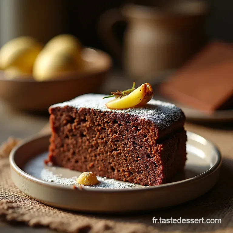 G&acirc;teau Pistache Chocolat Fondant Inspiration Lilie Bak presentation
