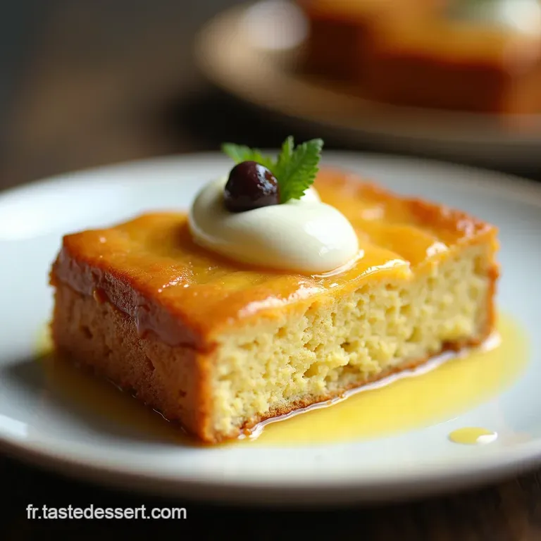 G&acirc;teau Proven&ccedil;al &agrave; lHuile dOlive Gla&ccedil;age Yaourt et P&ecirc;ches R&ocirc;ties