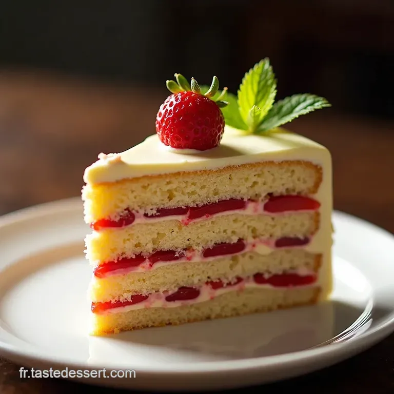 G&acirc;teau Vertical FraiseAmande le Magnifique
