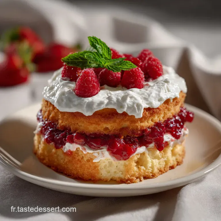 Le G&acirc;teau Au Yaourt Et Fruits Rouges Moelleux presentation