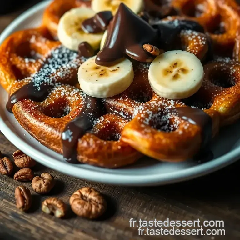 Gaufres Au Airfryer Banane Noix Et Chocolat : La Gourmandise En 10 Minutes ! presentation