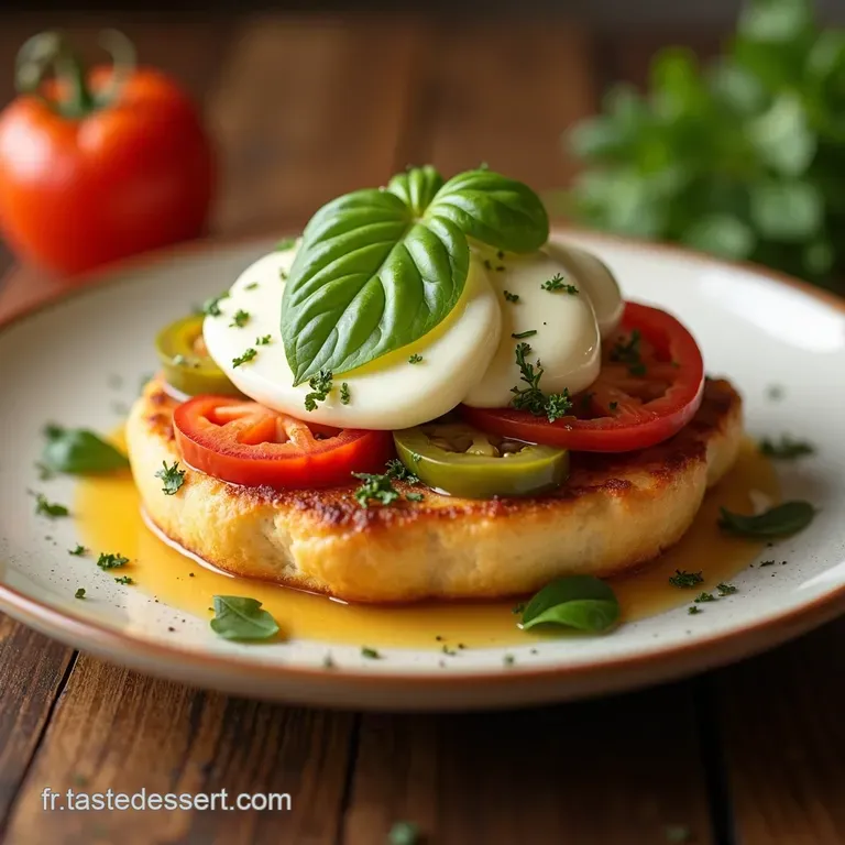 Gaufres Croustillantes Aux L&eacute;gumes Et Mozzarella Fondante presentation