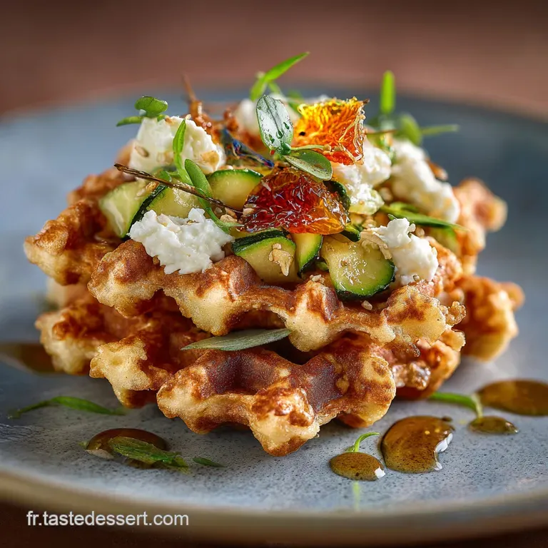 Gaufres Sal&eacute;es &Agrave; La Courgette Feta Zestes Les Plus Croustillantes De L&eacute;t&eacute; presentation