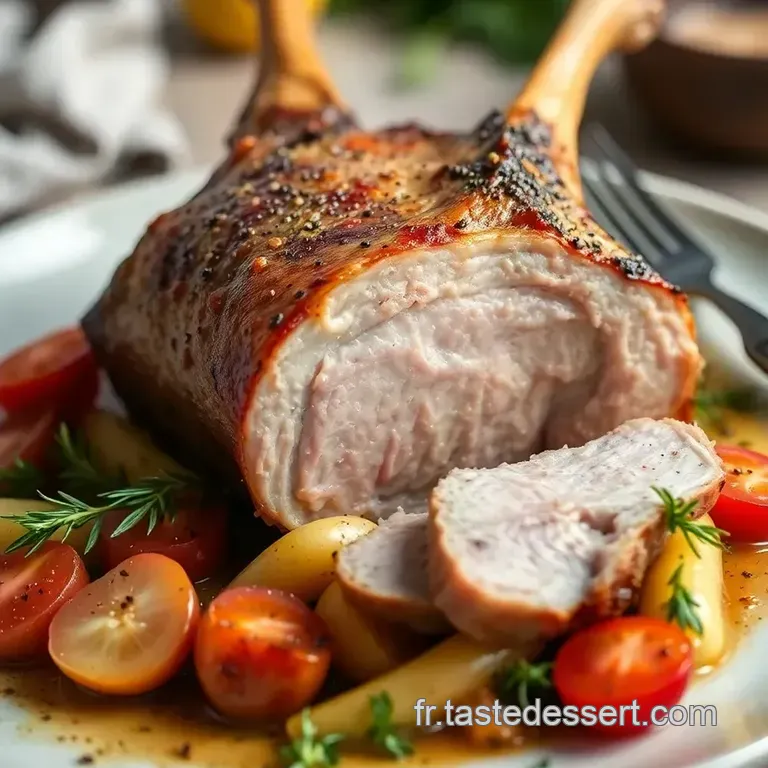 Gigot D agneau &Agrave; La Plancha Brousse Menthol&eacute;e presentation