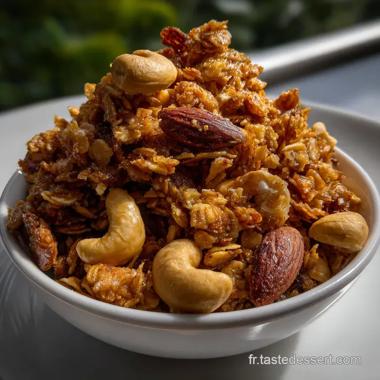 Notre Granola Maison Amandes Noix Cajou Croustillant presentation
