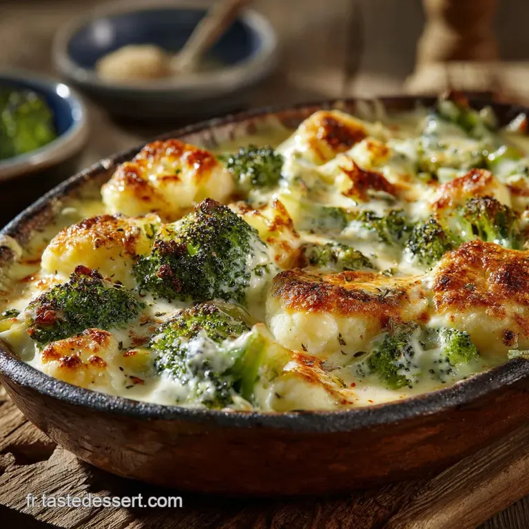 Gratin De Brocolis Et De Choufleur Au Fromage : Comment R&eacute;ussir La Mornay Onctueuse presentation