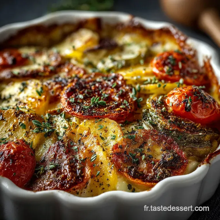 Le Gratin Rustique Dhiver Aux Trois Choux Et Reblochon Fondant presentation