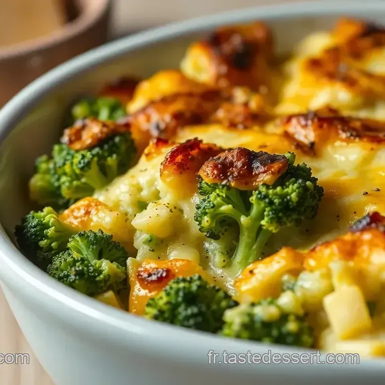 Gratin de Brocoli au Cheddar