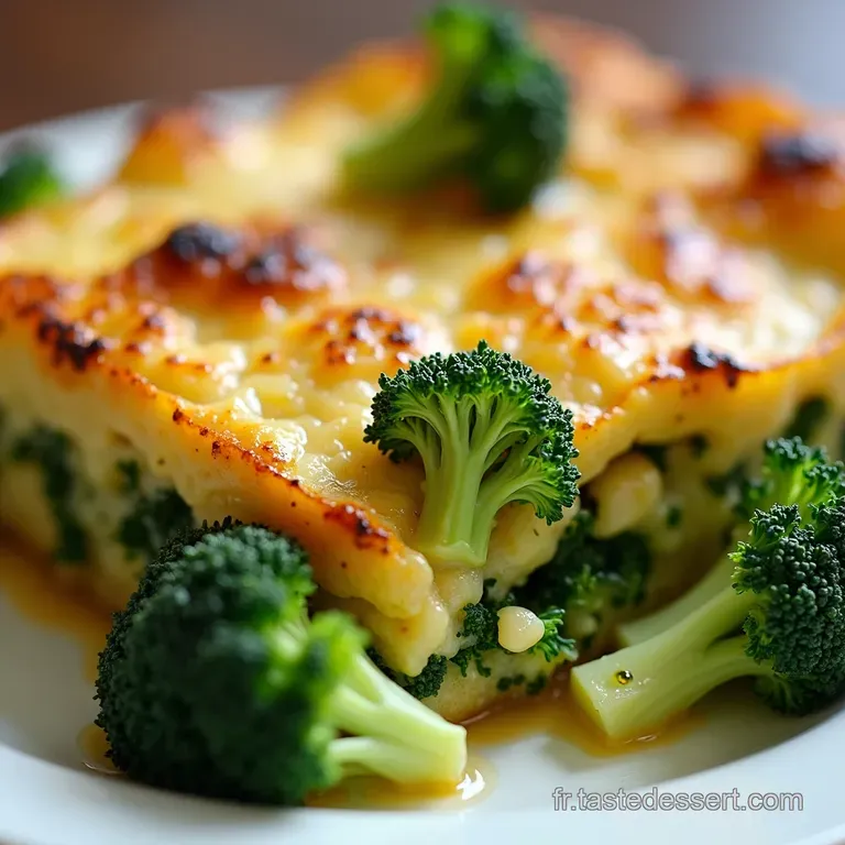 Gratin de Brocoli Cr&eacute;meux &agrave; la Fran&ccedil;aise