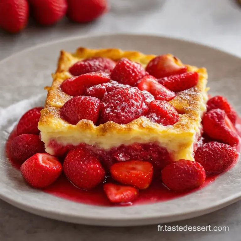 Gratin De Fraises Au Sabayon L&eacute;ger presentation