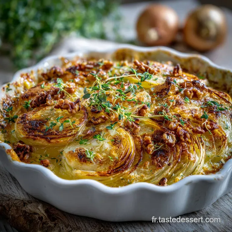 Gratin Hivernal Racines Et Cro&ucirc;te De Noix L&eacute;l&eacute;gance Onctueuse De Janvier presentation