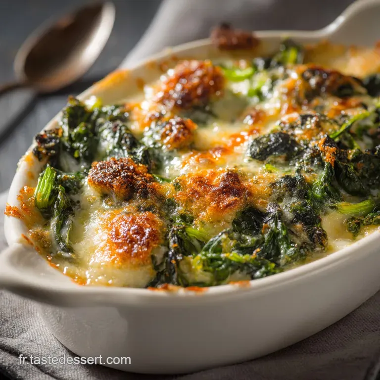 Gratin d&eacute;pinards : Cr&eacute;meux Dor&eacute; et Incontournable
