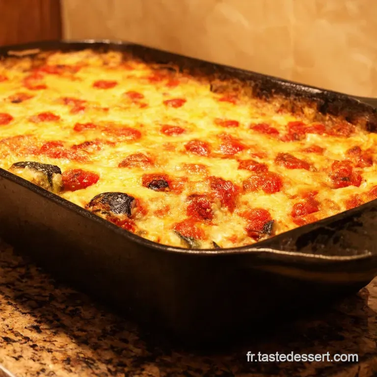 Gratin Soleil Aubergines Tomates Et Mozzarella presentation