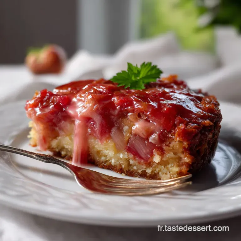 G&acirc;teau Moelleux La Rhubarbe Fondant Acidul&eacute; : La Recette