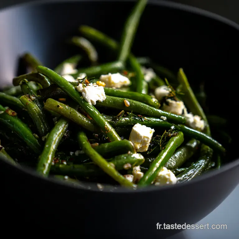 Haricots Verts &Agrave; La M&eacute;diterran&eacute;enne Avec Feta presentation