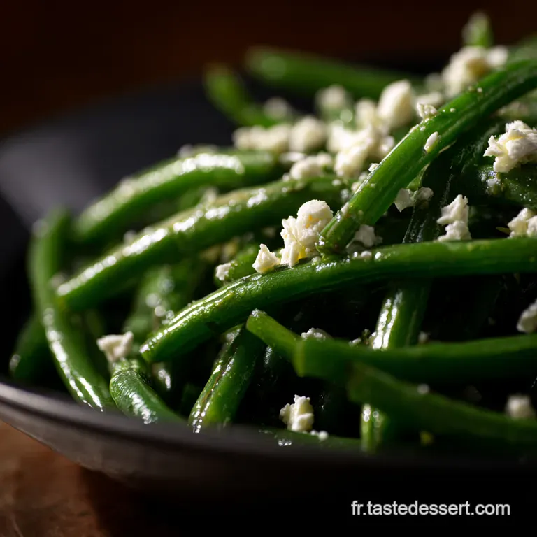 Haricots Verts &agrave; la M&eacute;diterran&eacute;enne avec Feta