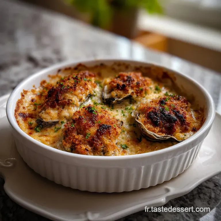 Hu&icirc;tres Gratin&eacute;es au Four Velout&eacute;es