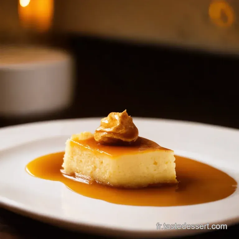 &Icirc;le Flottante Au Caramel Beurre Sal&eacute; presentation