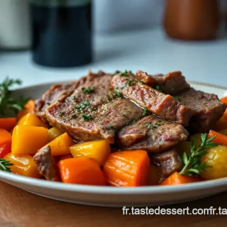 Joue de B&oelig;uf Fondante &agrave; la Fran&ccedil;aise : Une Caresse de Saveurs