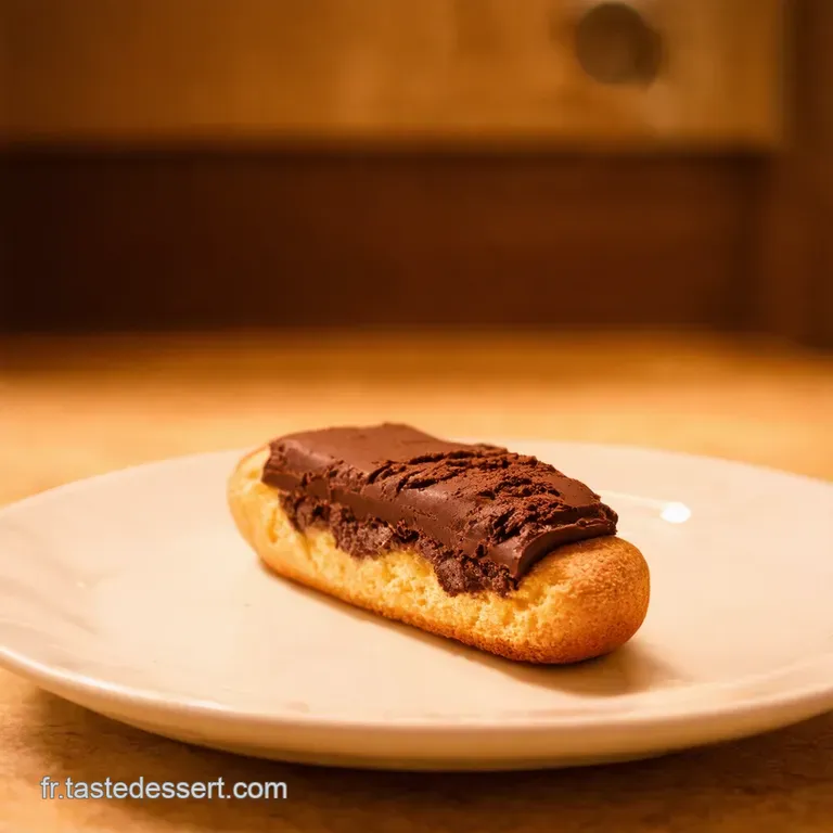 La Tarte Chocolat &Eacute;clair Dessert Express Pour Gourmands Press&eacute;s presentation