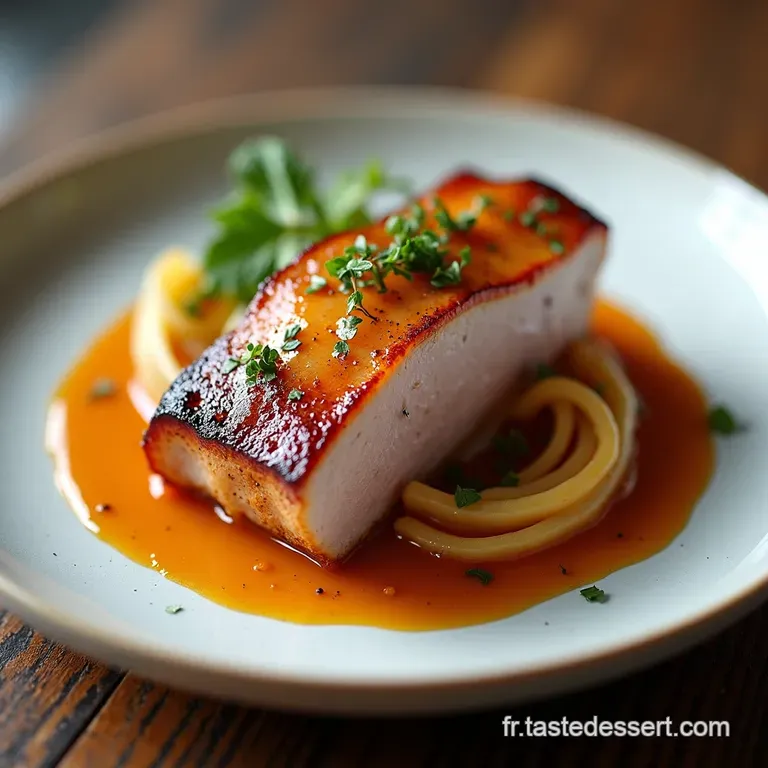 Langue de Porc Sauce Charcuti&egrave;re Un Classique