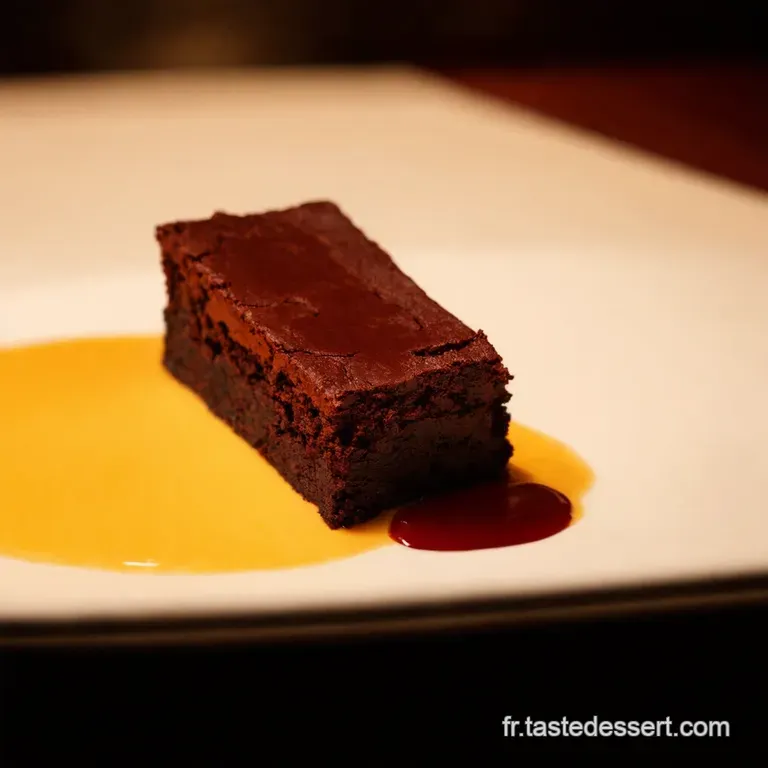 Le Brownie All&eacute;g&eacute; De Jo&euml;l Robuchon presentation