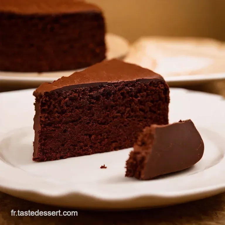 Le Chocolat D&eacute;lice Flourless Chocolate Cake Sans Sucre presentation