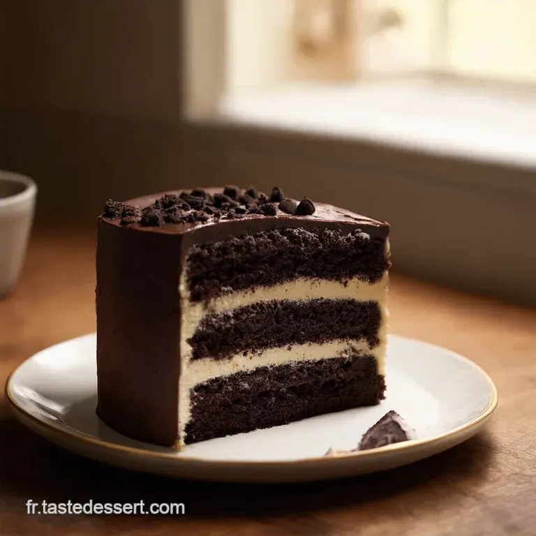 Le D&eacute;cadent Layer Cake Oreo Un Hommage Au Biscuit Noir Et Blanc presentation