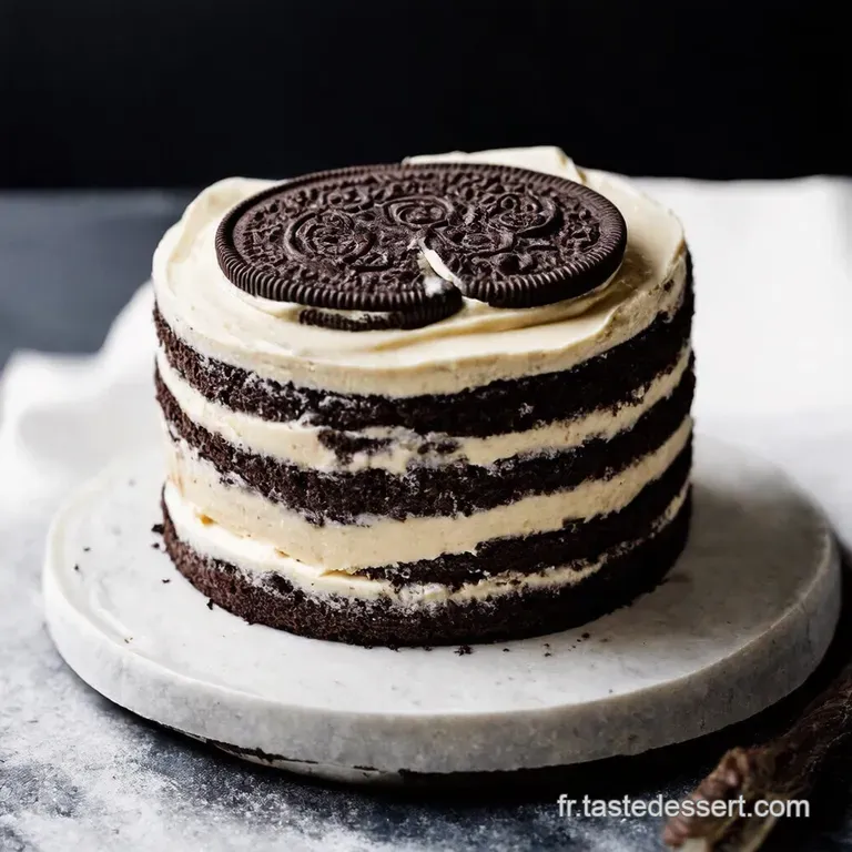 Le D&eacute;cadent Layer Cake Oreo Un Hommage au Biscuit Noir et Blanc