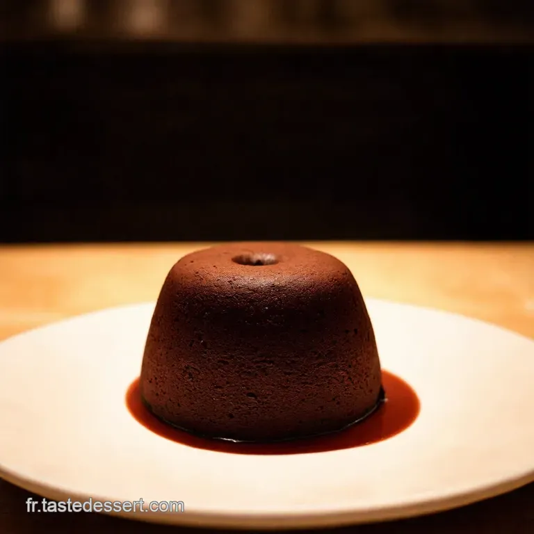 Le D&eacute;lice Noir Vegan Fondant Au Chocolat Coeur Coulant presentation