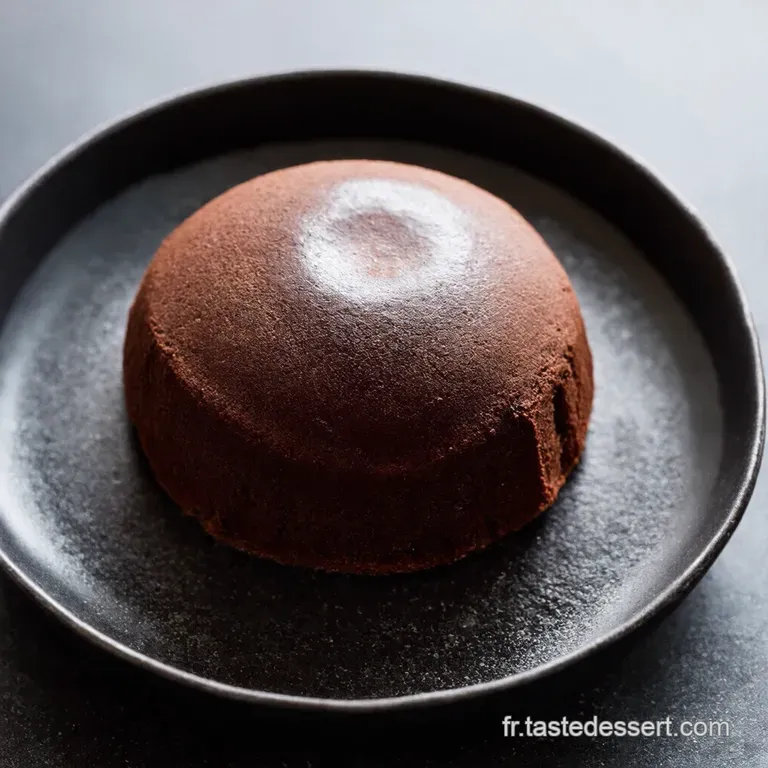 Le D&eacute;lice Noir Vegan Fondant au Chocolat Coeur Coulant