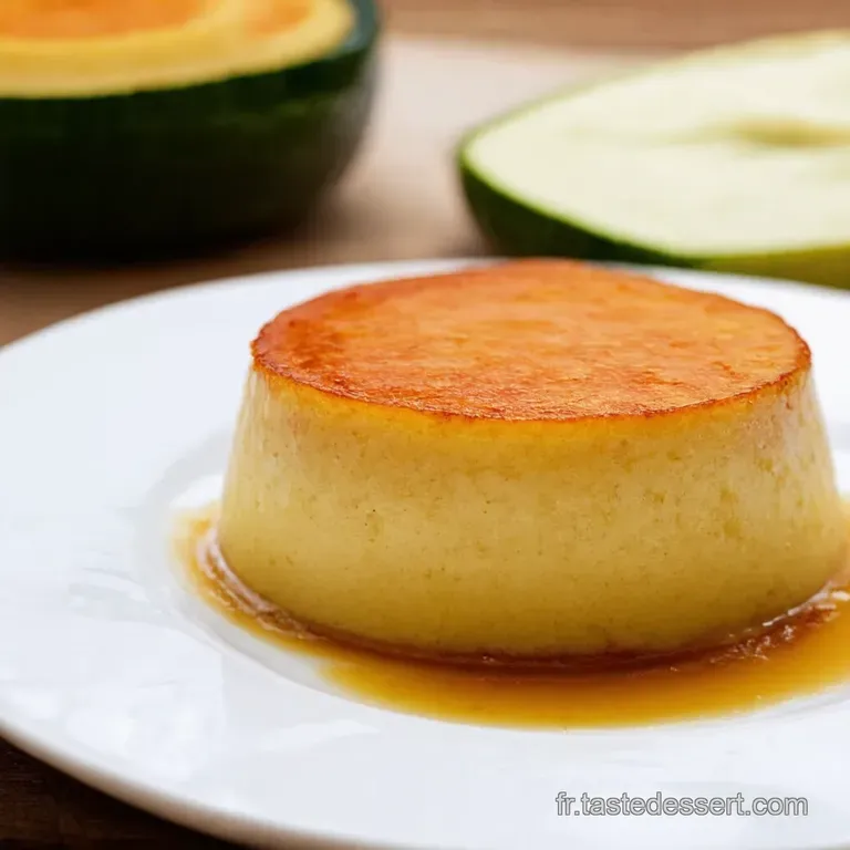 Le Flan Fondant De Courgettes Au Parmesan presentation