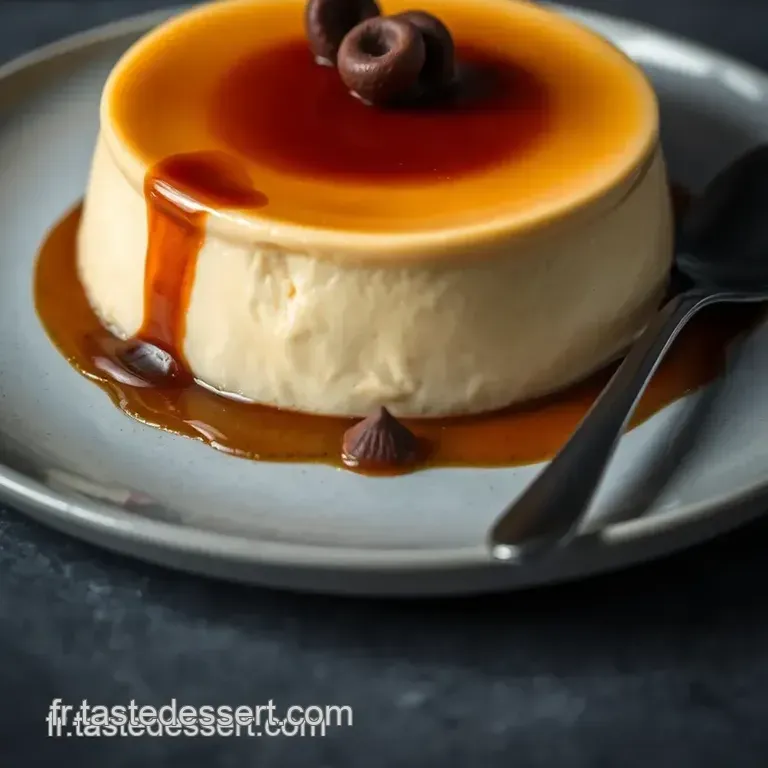 Le Flan Marbr&eacute;: Vanille Et Chocolat L accord Parfait presentation