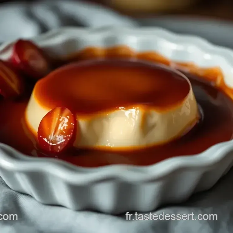 Le Flan Marbr&eacute;: Vanille et Chocolat l Accord Parfait