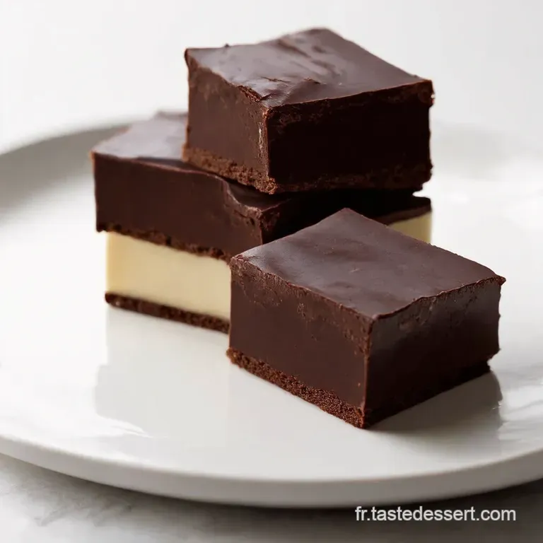 Le Fudge Bicolore Chocolat Noir Chocolat Blanc