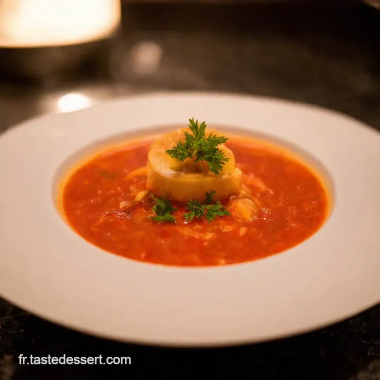 Le Gaspacho Authentique De Paul Bocuse presentation