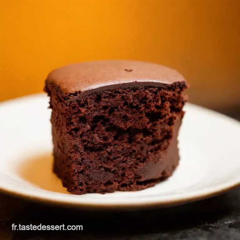 Le Mug Cake Fondant Au Chocolat Vegan Coeur Coulant Surprenant presentation