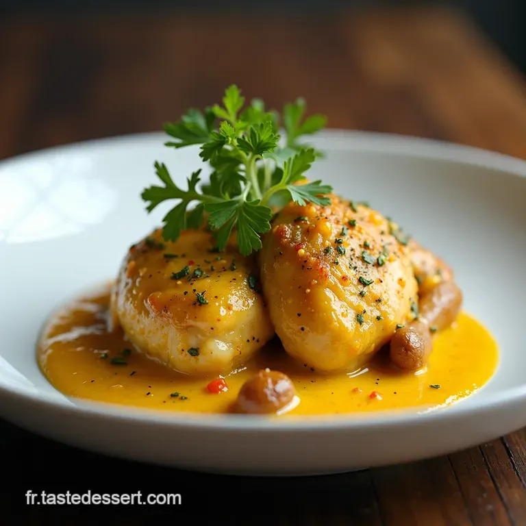 Le Poulet au Curry Cr&eacute;meux de Nos R&ecirc;ves Douceur et &Eacute;pices Ma&icirc;tris&eacute;es