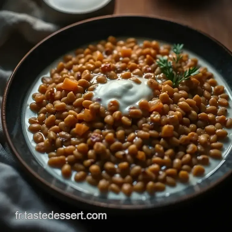Lentilles Corail Au Lait De Coco Et &Eacute;pices Parfum&eacute;es presentation