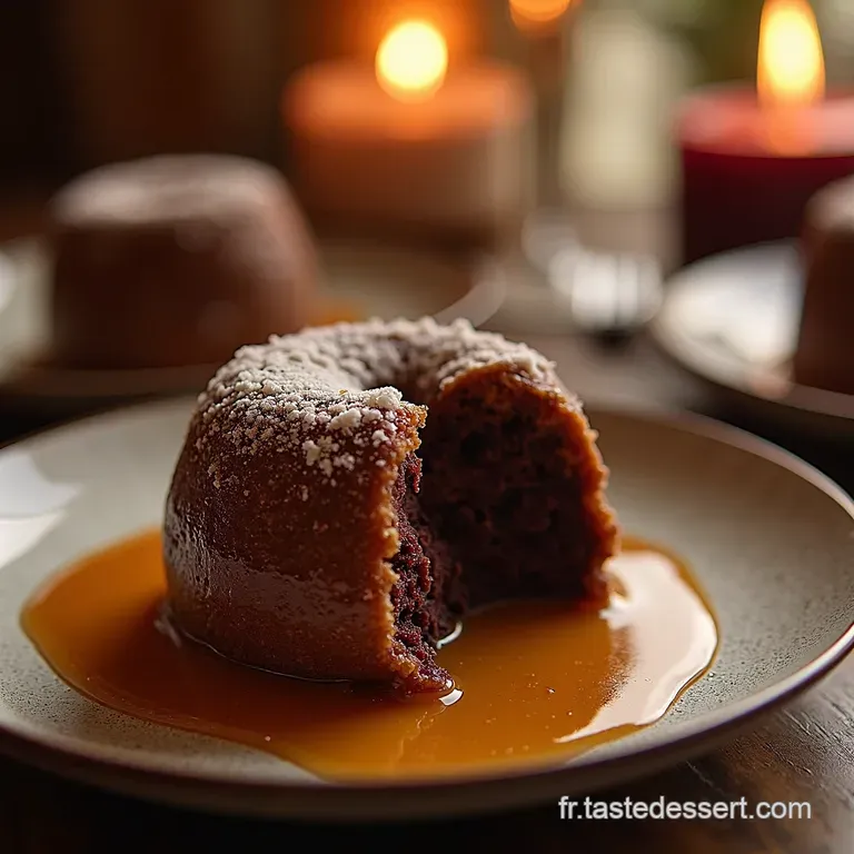 Les Nids Douceur Noire Croustillants Chocolatcaramel C&oelig;ur Coulant presentation