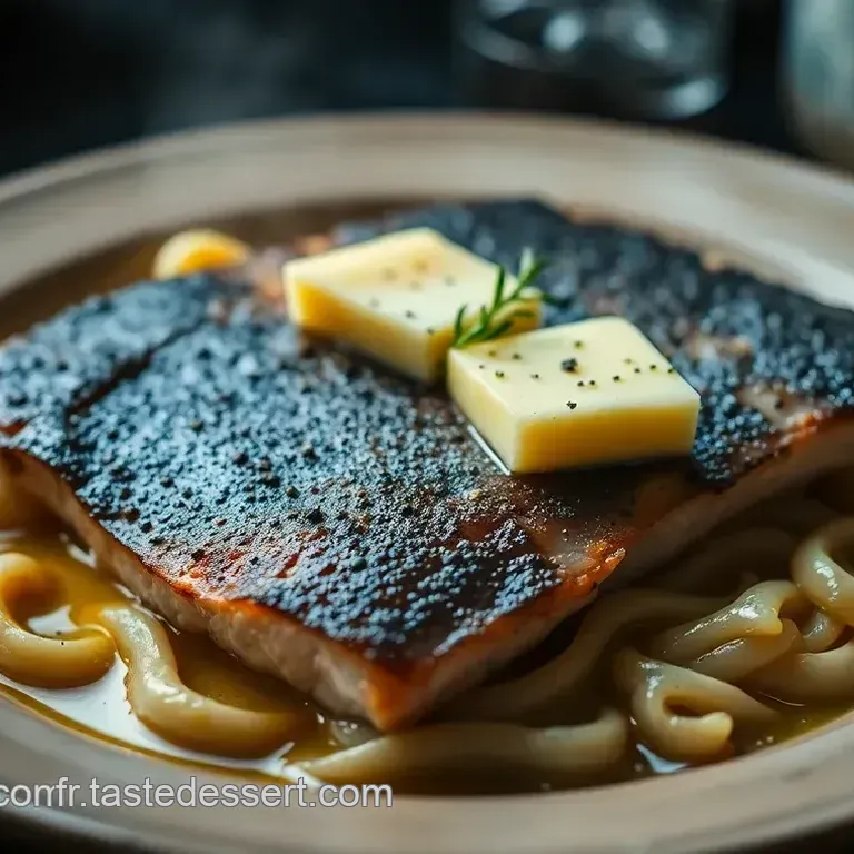 Lieu Noir &agrave; la Bretonne Sauce Beurre Blanc Citronn&eacute;e