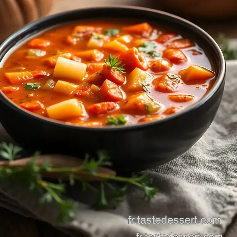 Minestrone Rustique presentation