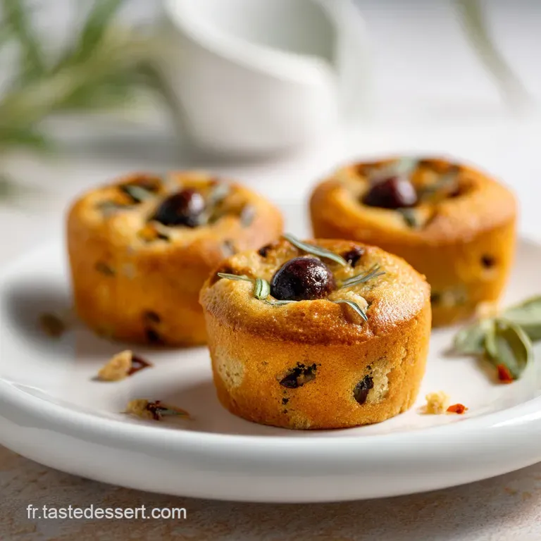 Mini Cakes Au Thon Et Olives : Les Petits Cakes Moelleux Du Soleil presentation